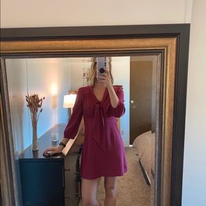 Burgundy dress